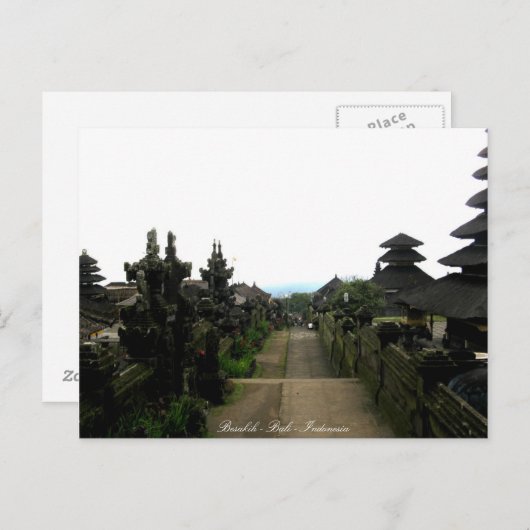 Besakih - Bali - Indonesien Postkarte (Vorne/Hinten)