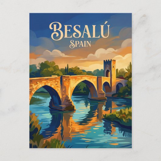 Besalú Spanien Postkarte (Vorderseite)