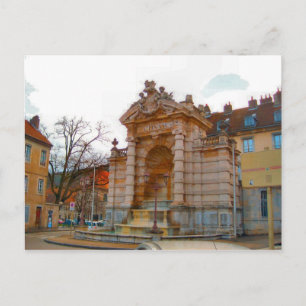 Besançon, antiker Brunnen Postkarte