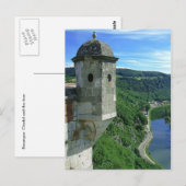 Besançon, Citadel und Fluss Postkarte (Vorne/Hinten)