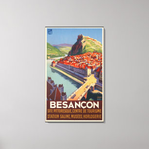 Besancon France Vintage Travel Poster Print Leinwanddruck