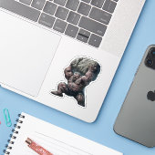 Besastmonster Aufkleber (Laptop mit iPhone)