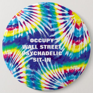 BESATZT DIE WALL STREET PSYCHEDELISCHE SIT-IN BUTTON