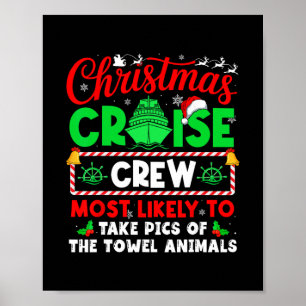Besatzung auf Weihnachtskreuzfahrt, die höchstwahr Poster