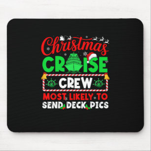 Besatzung der Weihnachtskreuzfahrt, die am wahrsch Mousepad