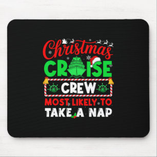 Besatzung der Weihnachtskreuzfahrt, die am wahrsch Mousepad