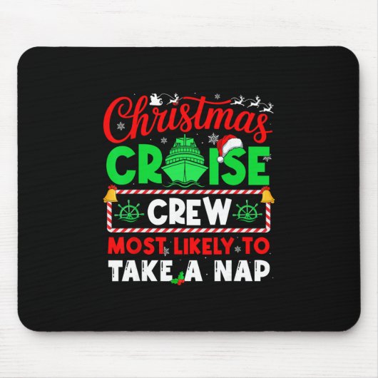 Besatzung der Weihnachtskreuzfahrt, die am wahrsch Mousepad (Vorne)