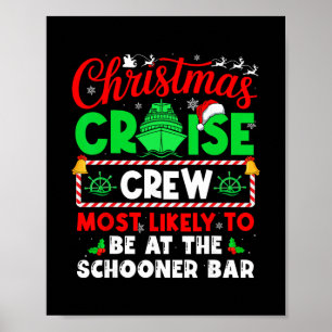Besatzung der Weihnachtskreuzfahrt, die am wahrsch Poster