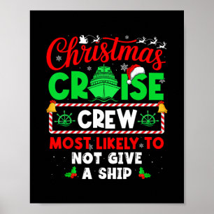 Besatzung der Weihnachtskreuzfahrt, die am wahrsch Poster