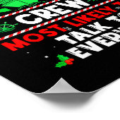 Besatzung der Weihnachtskreuzfahrt, mit der man am Poster (Ecke)