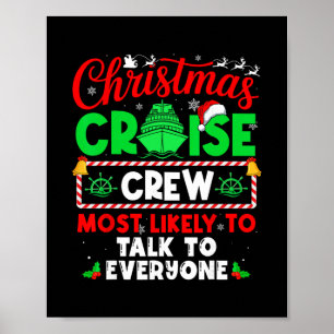 Besatzung der Weihnachtskreuzfahrt, mit der man am Poster