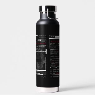 Beschädigt - Techno-Brutalist Streetwear Design Trinkflasche