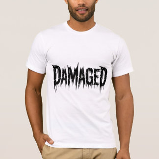 Beschädigte Grunge-Gotische-Schrift T-Shirt