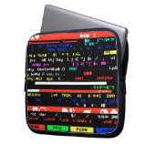 Beschädigte Kunst des Fernsehsignals Laptopschutzhülle (Vorderseite Links)