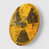 Beschädigte Nukleare Abfallcontainer-Uhr Große Wanduhr (Winkel)