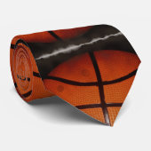 Beschädigter Foto-Effekt Basketball Neck Tie Krawatte (Gerollt)