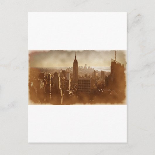 Beschädigter Foto-Effekt New York Postkarte (Vorderseite)