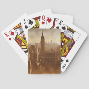 Beschädigter Fotoeffekt New York Spielkarten