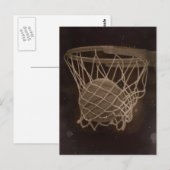 Beschädigtes Basketball-Foto Postkarte (Vorne/Hinten)
