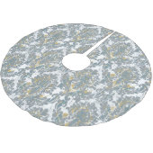 Beschädigtes Muster Polyester Weihnachtsbaumdecke (Schrägansicht)