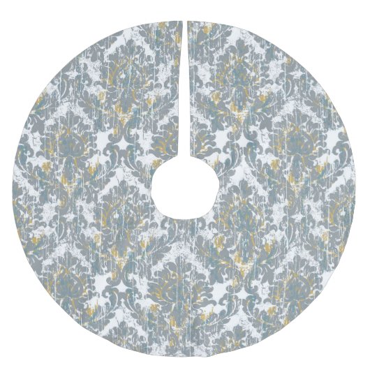 Beschädigtes Muster Polyester Weihnachtsbaumdecke (Vorderseite)