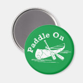 Beschädigtes Paddel beim Design - Kreiselmagazin Magnet (Vorderseite/Rückseite)