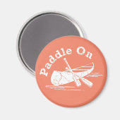 Beschädigtes Paddel beim Design - Magnet (Vorderseite/Rückseite)