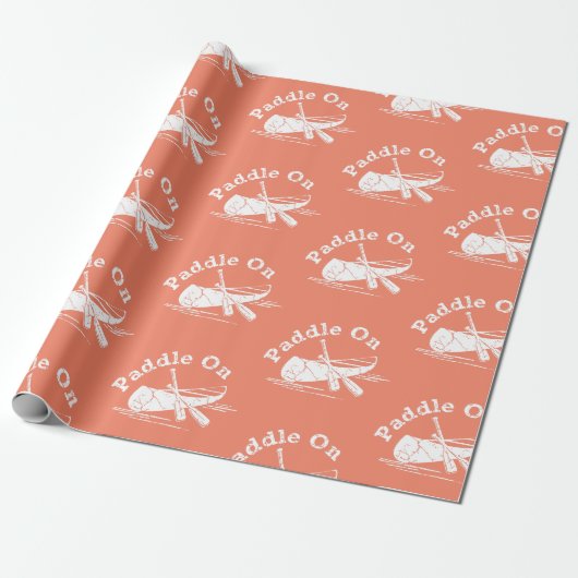 Beschädigtes Paddel beim Design - Matte Wrapping P Geschenkpapier (Ungerollt)