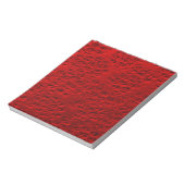 Beschädigtes rotes Metall Notizblock (Rotiert)