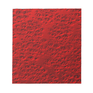 Beschädigtes rotes Metall Notizblock