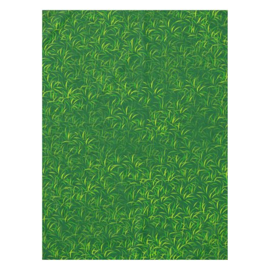 Beschaffenheit des grünen Grases Tischdecke (Vorderseite)