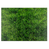 Beschaffenheit des grünen Grases von einem Schneidebrett (Vorderseite)