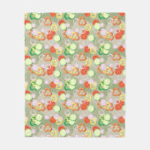 Beschaffenheit mit Scheiben des Gemüses Fleecedecke (Vorderseite)