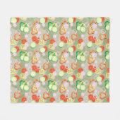 Beschaffenheit mit Scheiben des Gemüses Fleecedecke (Vorderseite (Horizontal))