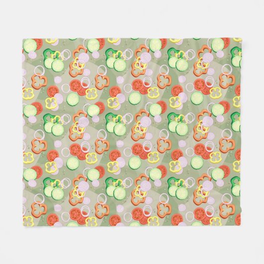 Beschaffenheit mit Scheiben des Gemüses Fleecedecke (Vorderseite (Horizontal))