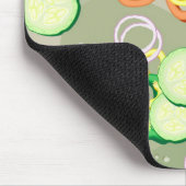 Beschaffenheit mit Scheiben des Gemüses Mousepad (Ecke)