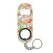 Beschaffenheit mit Scheiben des Gemüses Schlüsselanhängerflaschenöffner (Rückseite)