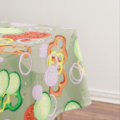 Beschaffenheit mit Scheiben des Gemüses Tischdecke (Beispiel)
