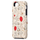 Beschaffenheit mit Teddybären Case-Mate iPhone Hülle (Rückseite Links)