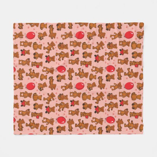 Beschaffenheit mit Teddybären, Herzen Fleecedecke (Vorderseite (Horizontal))