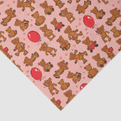 Beschaffenheit mit Teddybären, Herzen Seidenpapier (Ausschnitt)