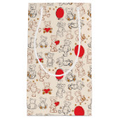 Beschaffenheit mit Teddybären Kleine Geschenktüte (Vorderseite)