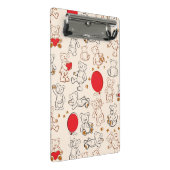 Beschaffenheit mit Teddybären Mini Klemmbrett (Schrägansicht)