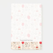 Beschaffenheit mit Teddybären Post-it Klebezettel (Vorderseite)