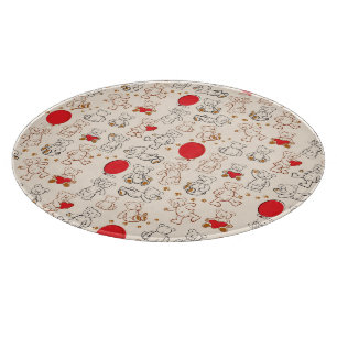 Beschaffenheit mit Teddybären Schneidebrett