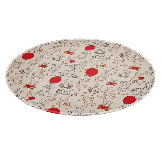 Beschaffenheit mit Teddybären Schneidebrett (Ecke)