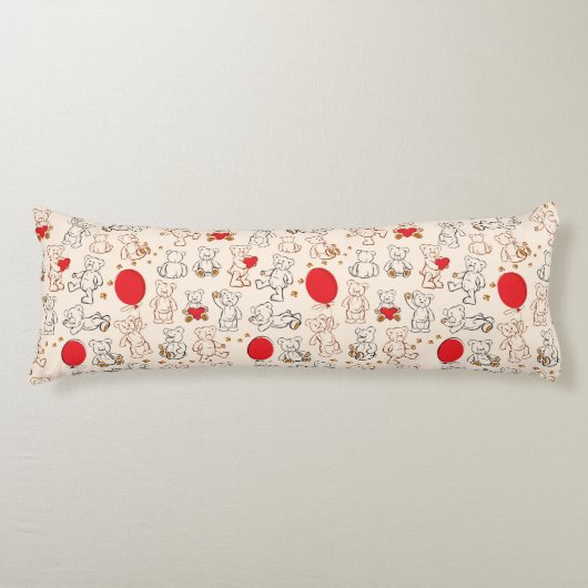 Beschaffenheit mit Teddybären Seitenschläferkissen (Vorderseite)