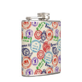 Beschaffenheit mit wirklichen Stempeln Flachmann (Rechts)