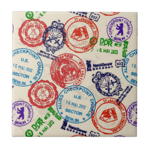 Beschaffenheit mit wirklichen Stempeln Fliese