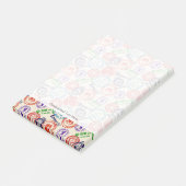 Beschaffenheit mit wirklichen Stempeln Post-it Klebezettel (angewinkelt)